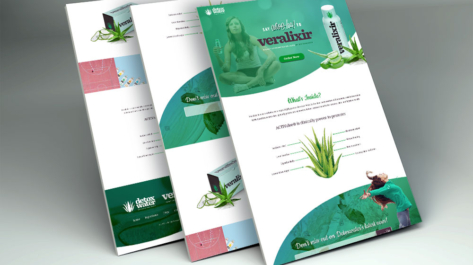 Detox Water Landing page