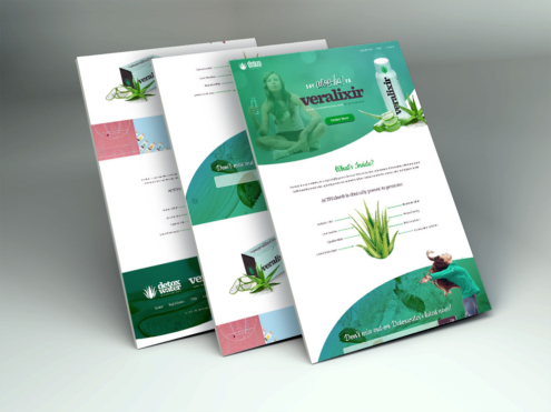 Detox Water Landing page