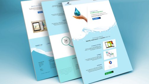 aquaoso - home page design