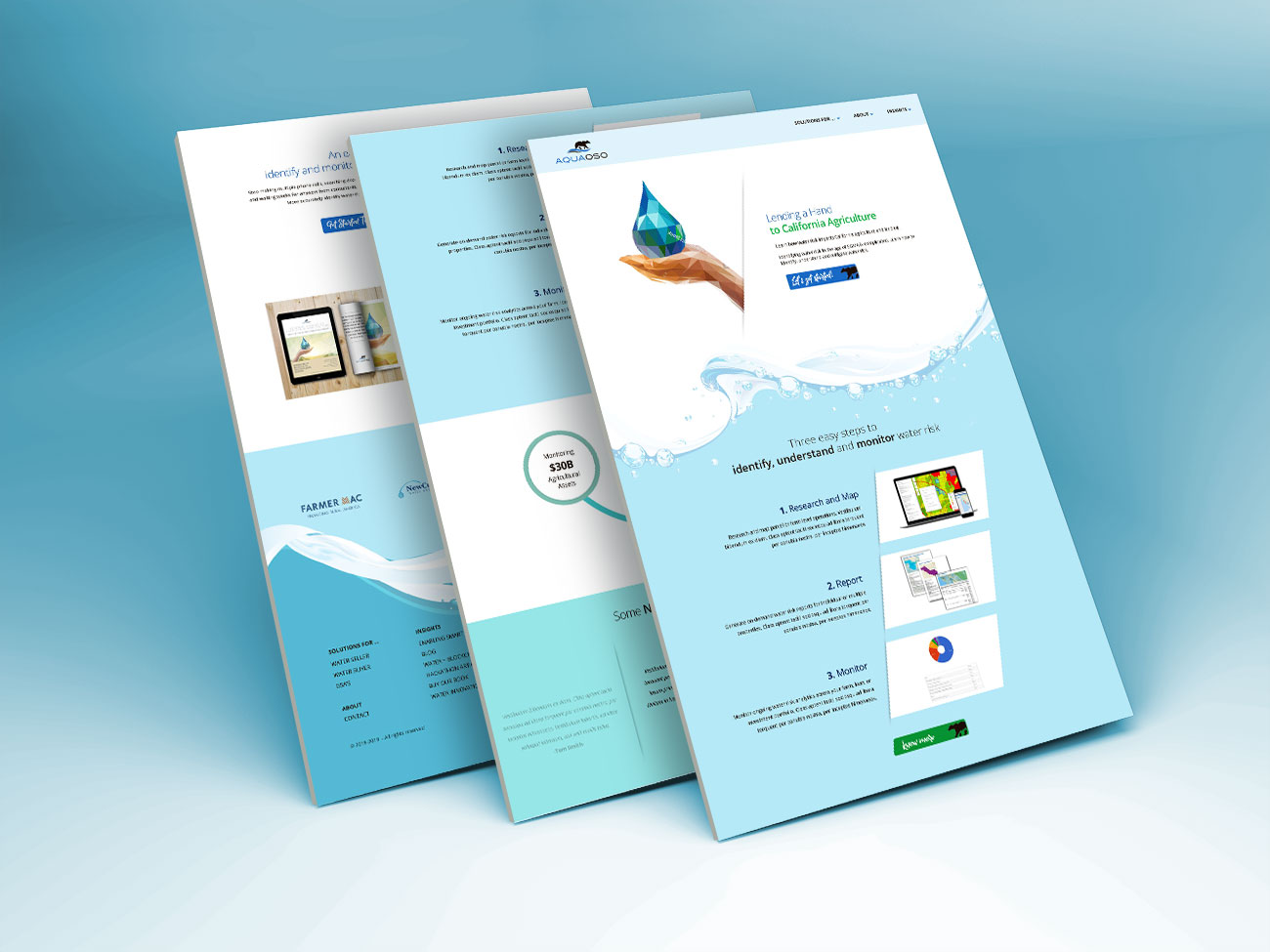 aquaoso - home page design
