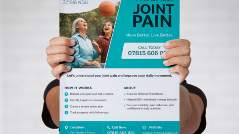 Flyer Design for managing Joint Pain