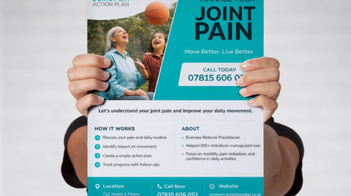 Flyer Design for managing Joint Pain