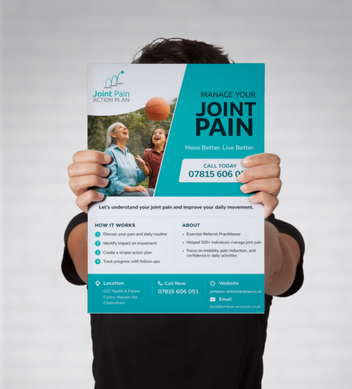 Flyer Design for managing Joint Pain