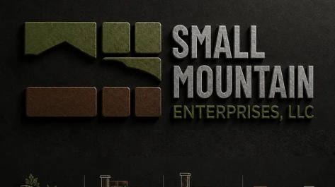 small mountain logo textured