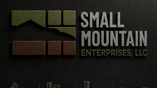 small mountain logo textured